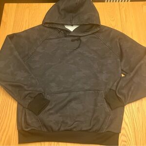 Men's Size large Charcoal Camouflage Hoodie fleece lined